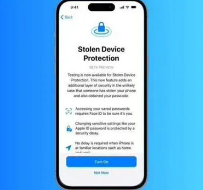 静海苹果授权维修店分享被盗设备保护功能开启方法 