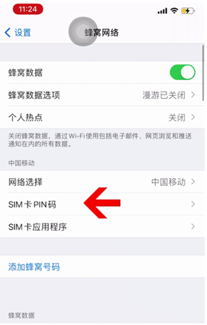 静海苹果14维修网分享如何给iPhone14的SIM卡设置密码 