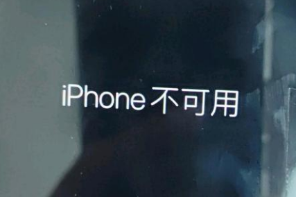 静海苹果服务网点分享锁屏界面显示“iPhone 不可用”如何解决 