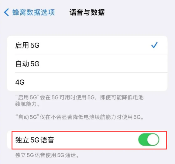 静海苹果14维修分享iPhone 14 Pro如何开启VoNR 