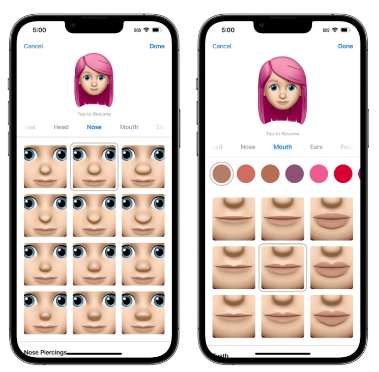 静海苹果手机维修分享​iOS 16中的拟我表情有了哪些变化和升级 